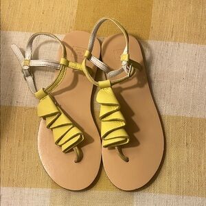 Janie and Jack Yellow Kids Sandals